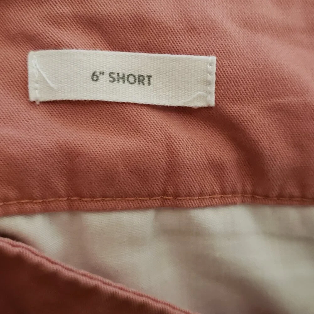 Loft Size 6 Women's Shorts Coral Pink Chino‎ Cotton Boho Cottage Casual Preppy